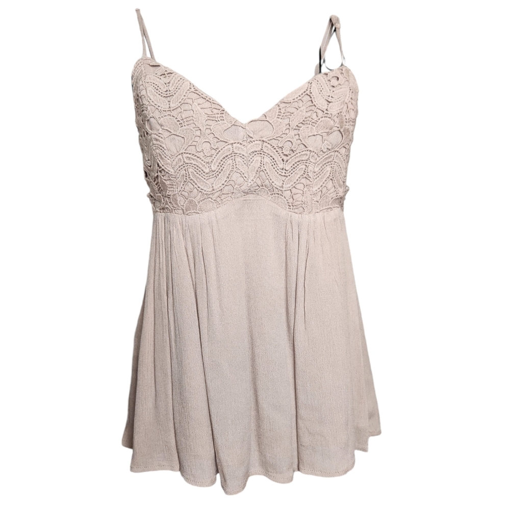 Elegant Lace Beige Camisole